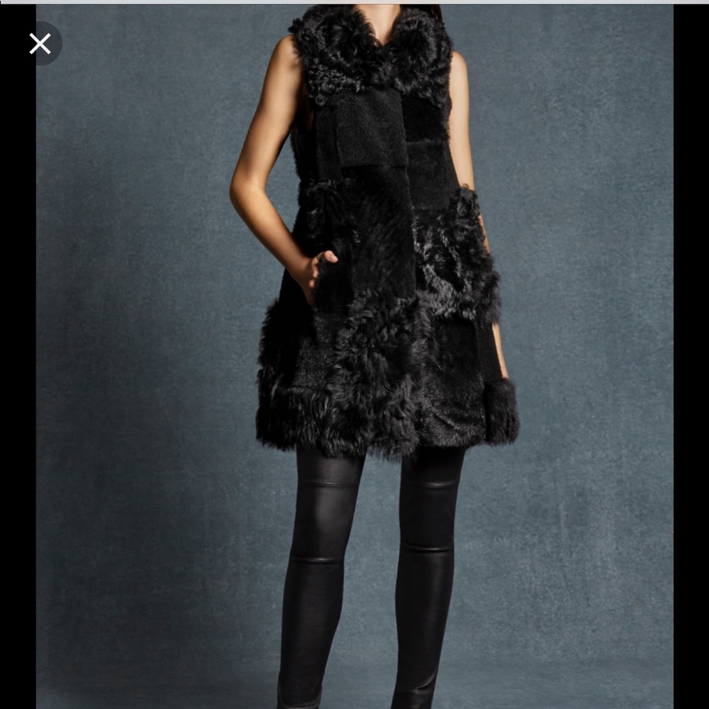 Karen millen sheep skin 100%